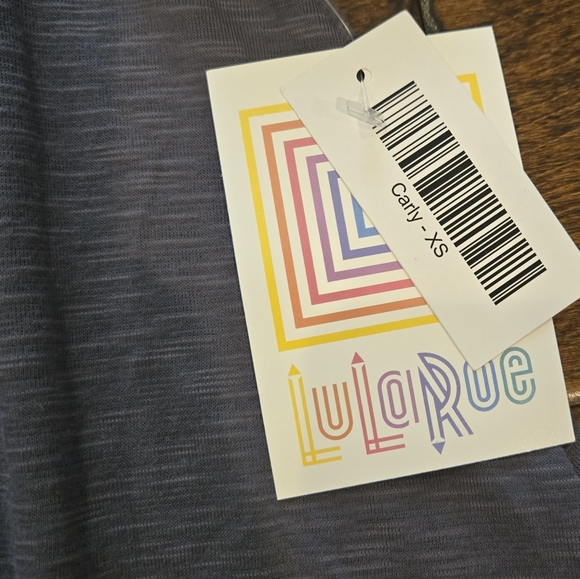 NWT LulaRoe Carly Dress Size XS Gray - Picture 2 of 7
